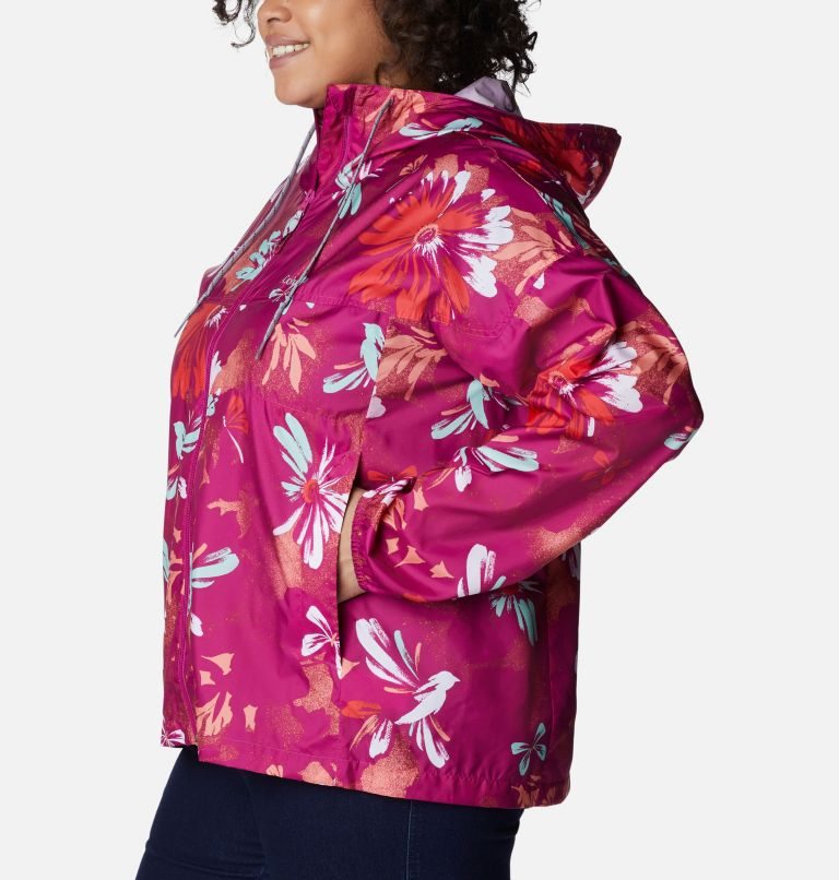 Jacheta Columbia Flash Challenger Novelty Windbreaker Dama Flori | Plus Size CSMQZ0S7A